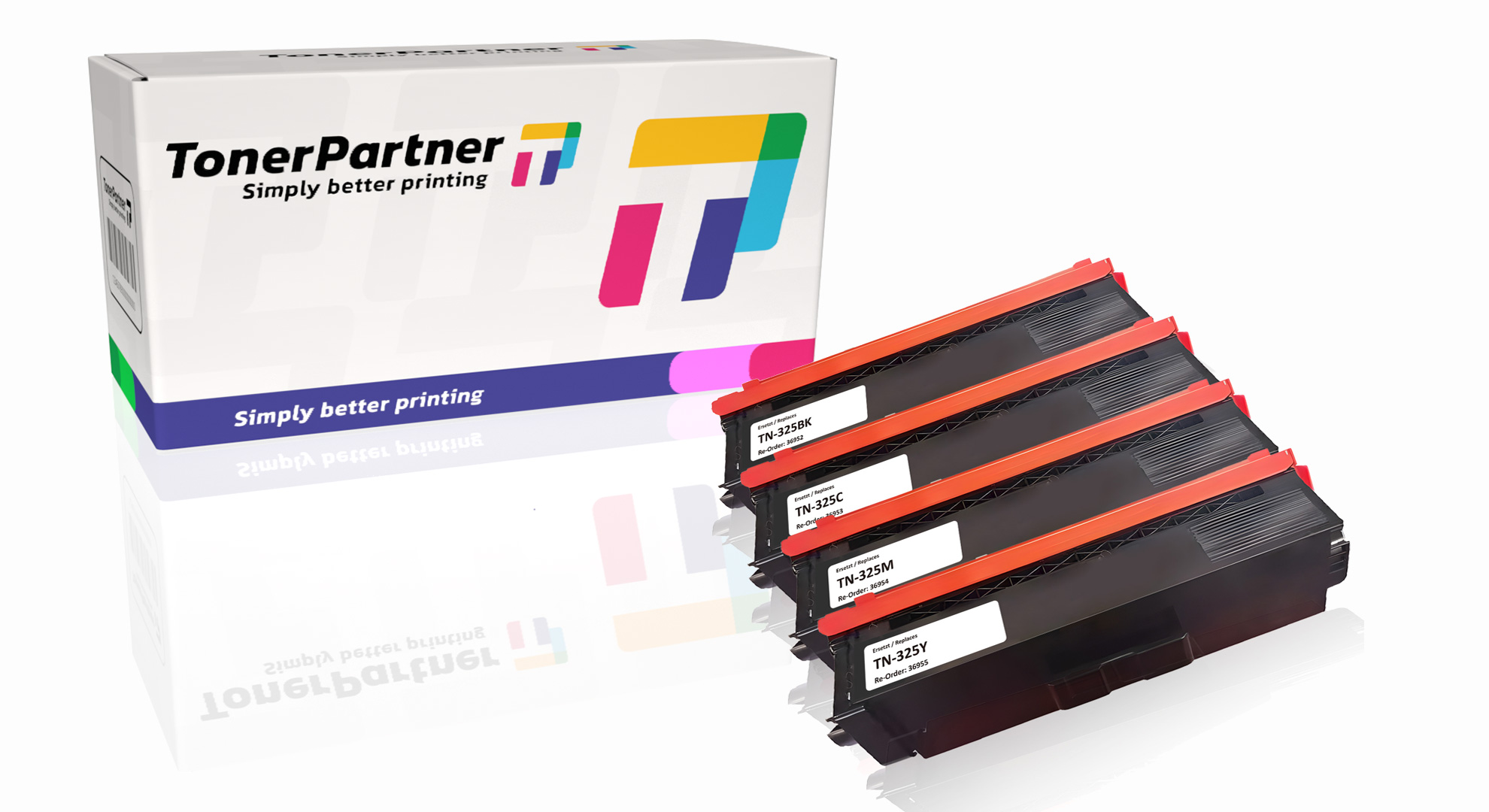 Multipack kompatibel zu Brother TN-325 enthält 4x Tonerkartusche