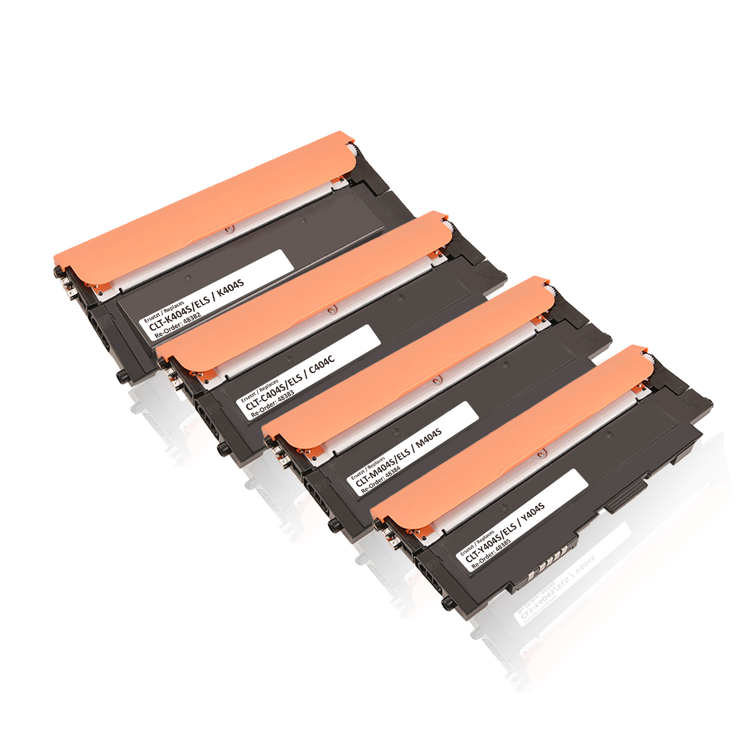 Multipack kompatibel zu Samsung / HP CLT-P 404 C/ELS / P404C enthält 4x Tonerkartusche