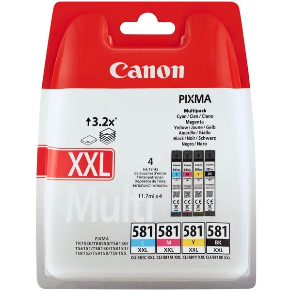 Original Canon CLI581XXL (1998C005) Tintenpatrone MultiPack