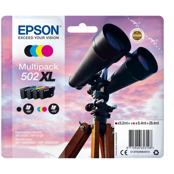 Original Epson C13T02W64010 / 502XL Tintenpatrone Multipack
