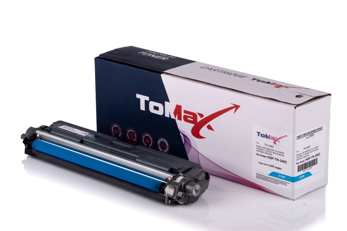 ToMax Premium ersetzt Brother TN-242C / TN-246C Toner, cyan