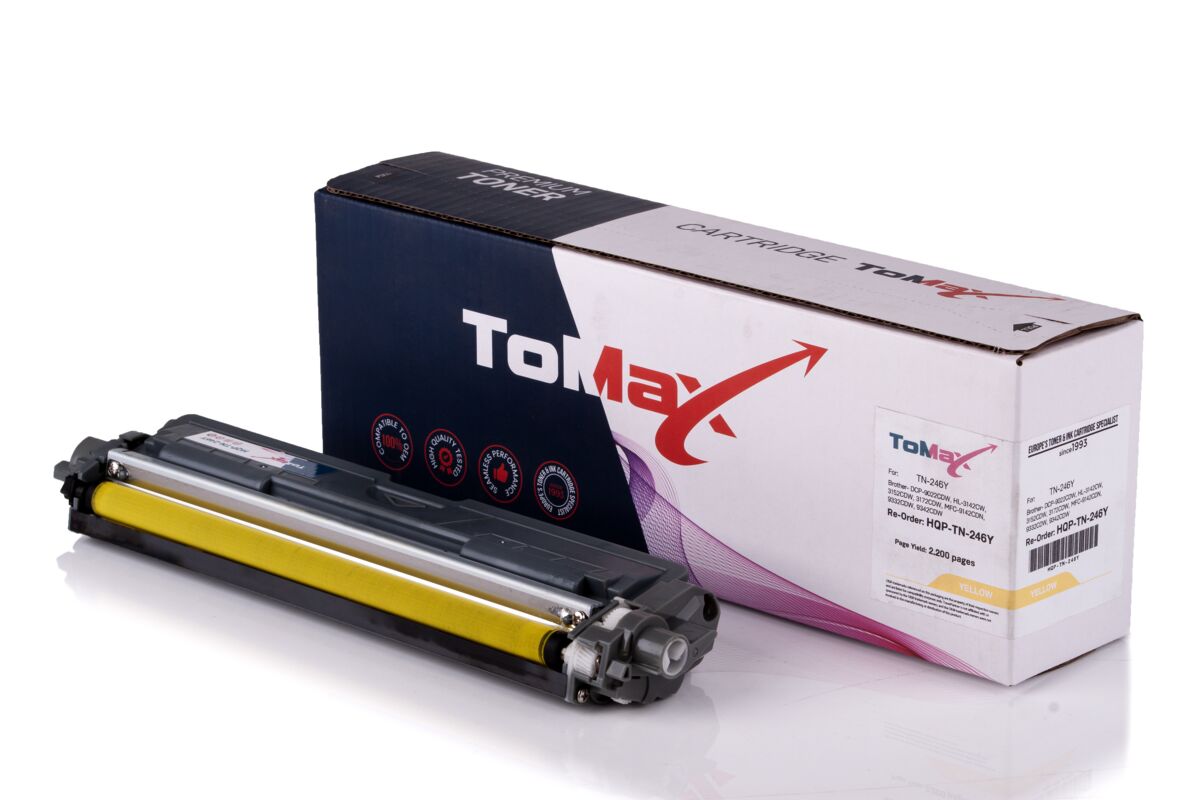 ToMax Premium ersetzt Brother TN-242Y / TN-246Y Toner, gelb