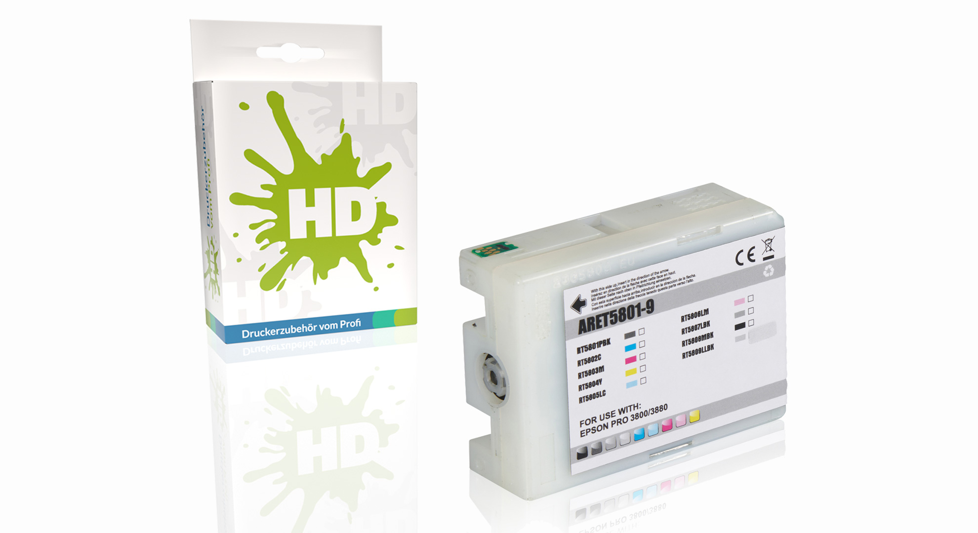 Kompatibel zu Epson C13T580900 / T5809 Tintenpatrone, schwarz