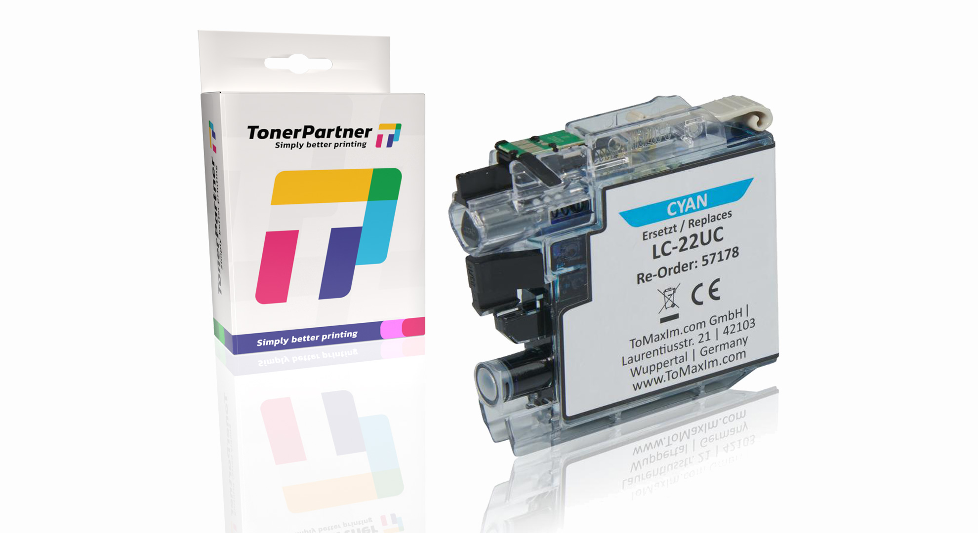 Kompatibel zu Brother LC-22UC Tintenpatrone, cyan
