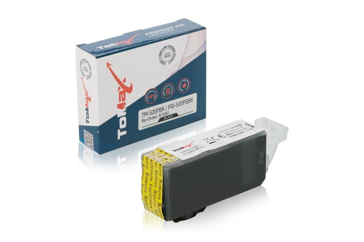 ToMax Premium ersetzt Canon 2932B001 / PGI-520PGBK Tintenpatrone, Pigment schwarz