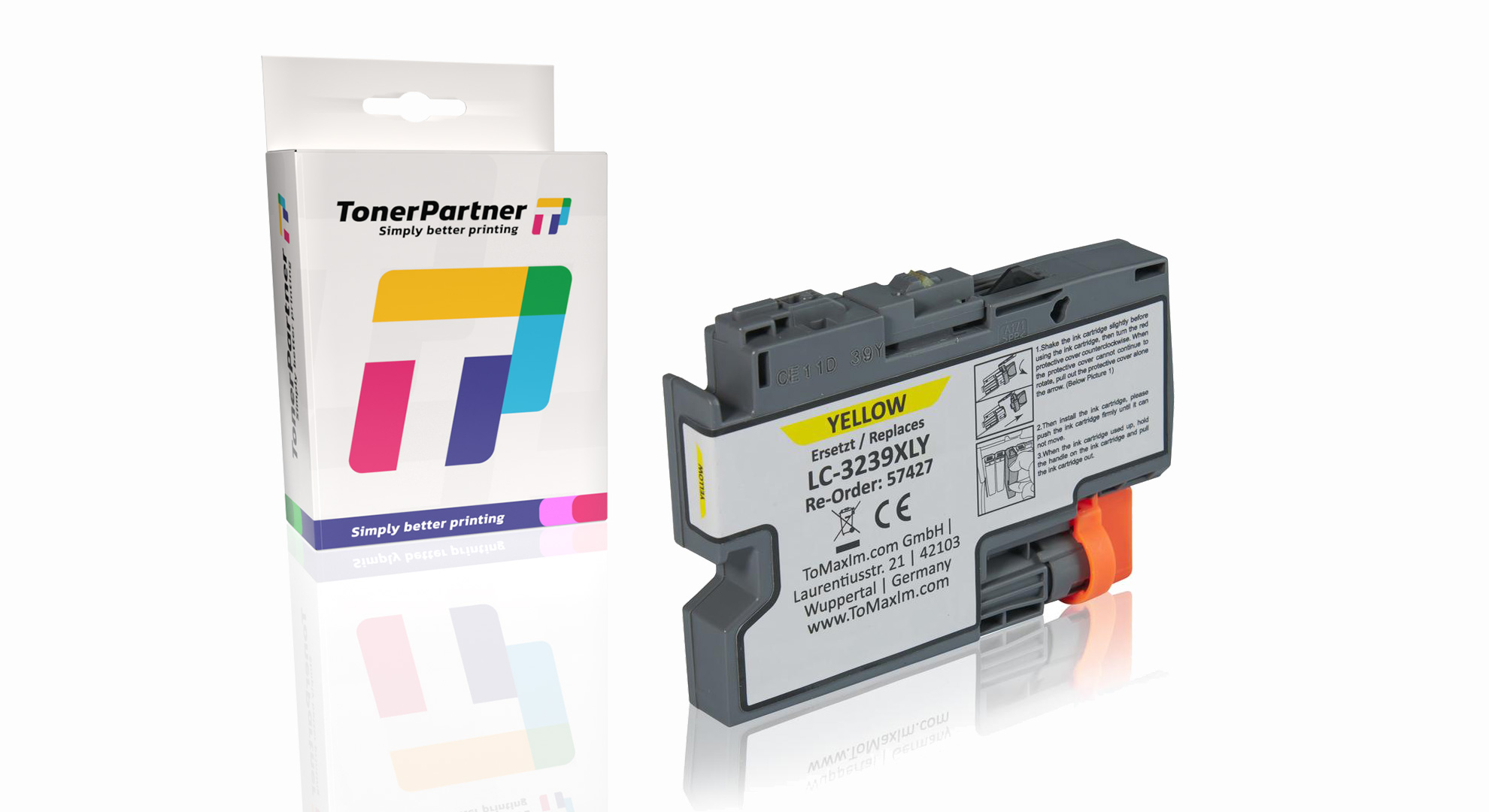 Kompatibel zu Brother LC-3239XLY Tintenpatrone, gelb
