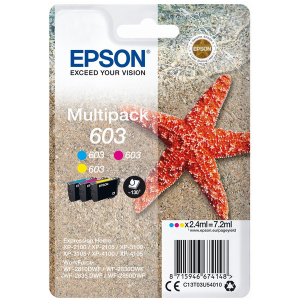 Original Epson C13T03U54010 / 603 Tintenpatrone Multipack