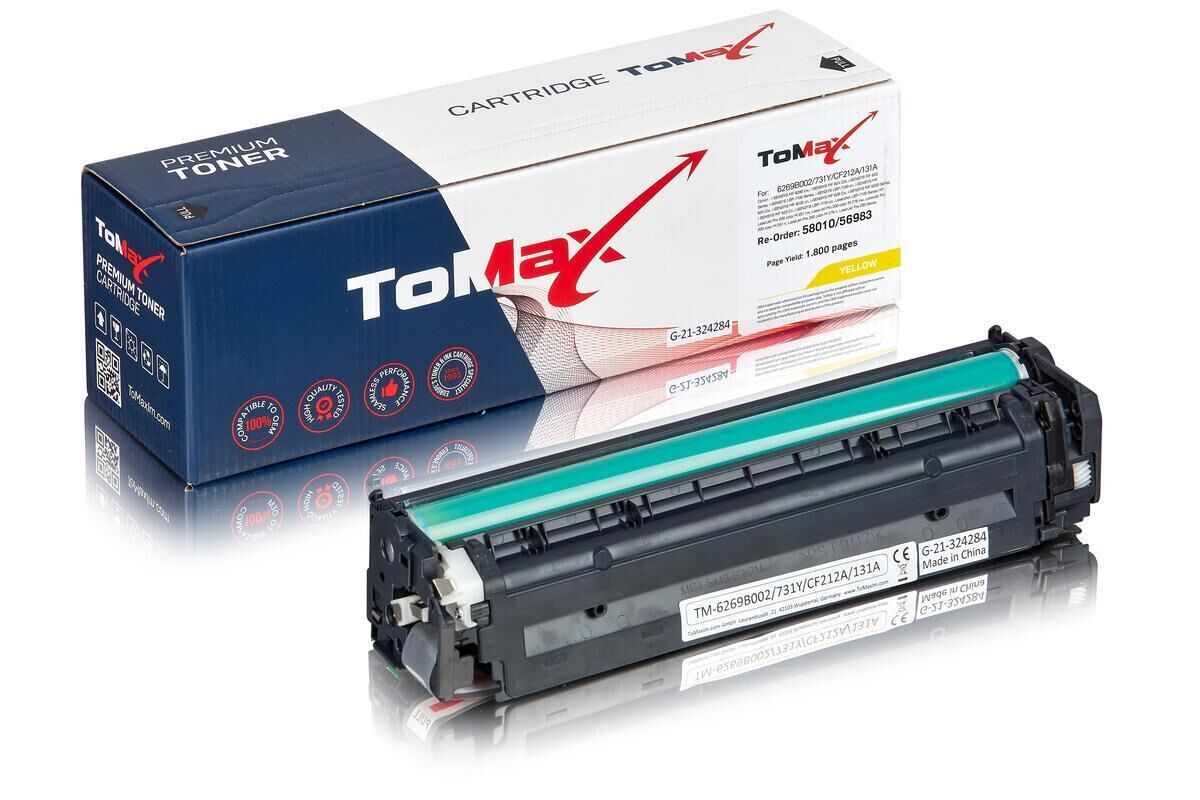 ToMax Premium ersetzt Canon 6269B002 / 731Y Toner, gelb