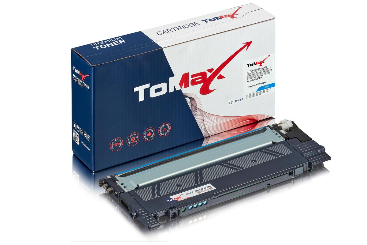 ToMax Premium ersetzt Samsung / HP CLT-C406S/ELS / C406 Toner, cyan