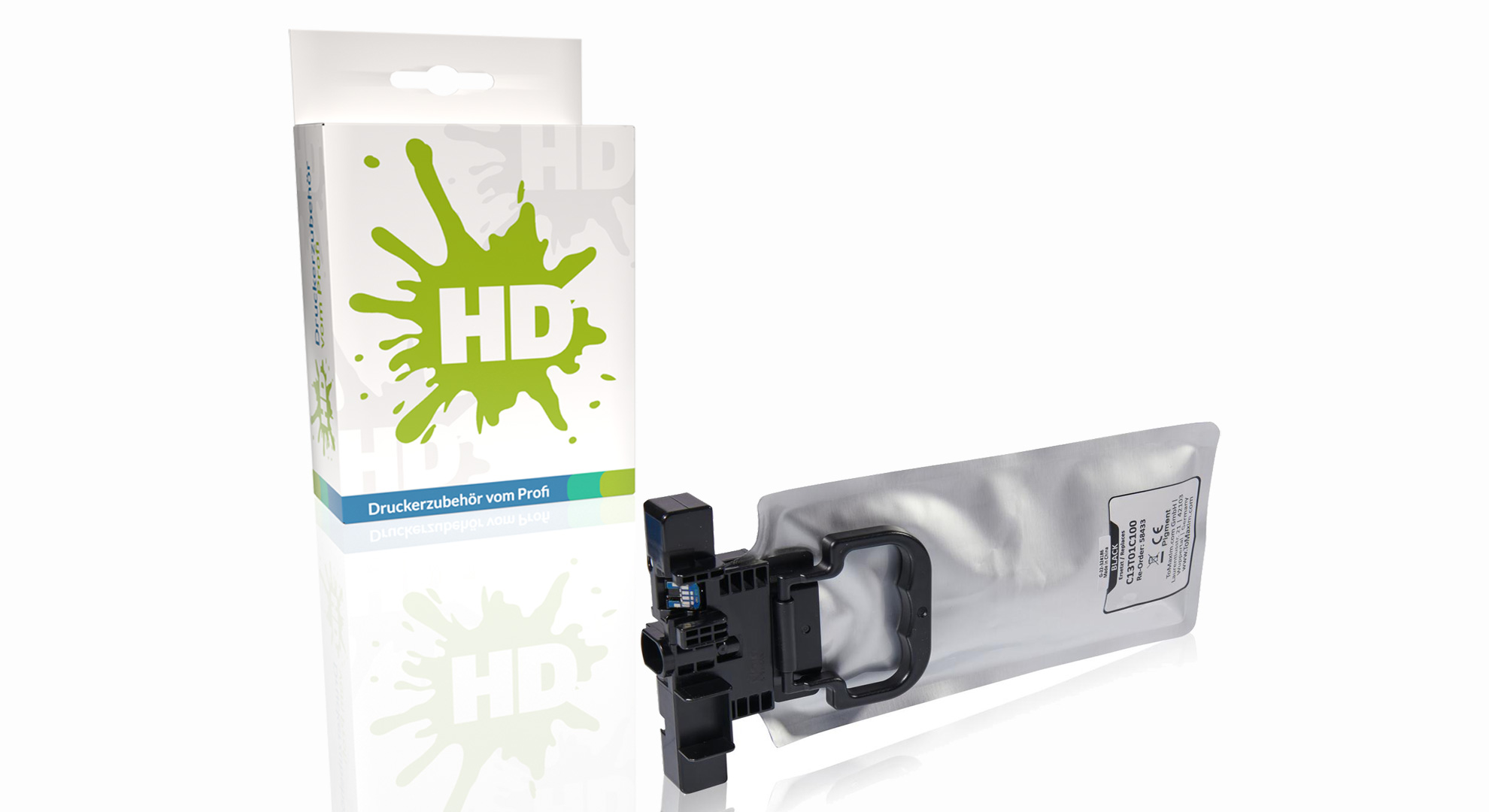 Kompatibel zu Epson C13T01C100 Tintenpatrone, schwarz