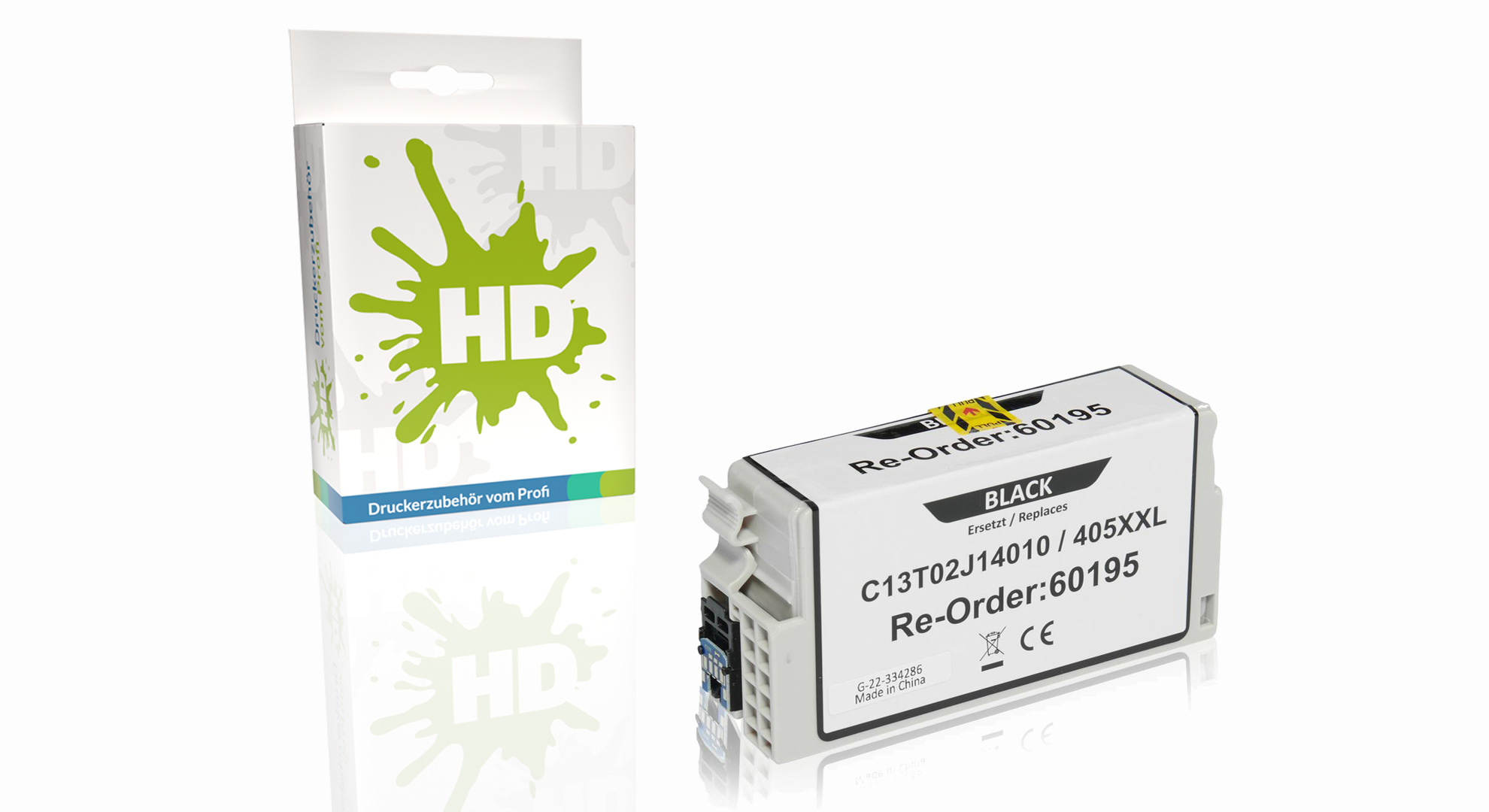 Kompatibel zu Epson C13T02J14010 / 405XXL Tintenpatrone, schwarz