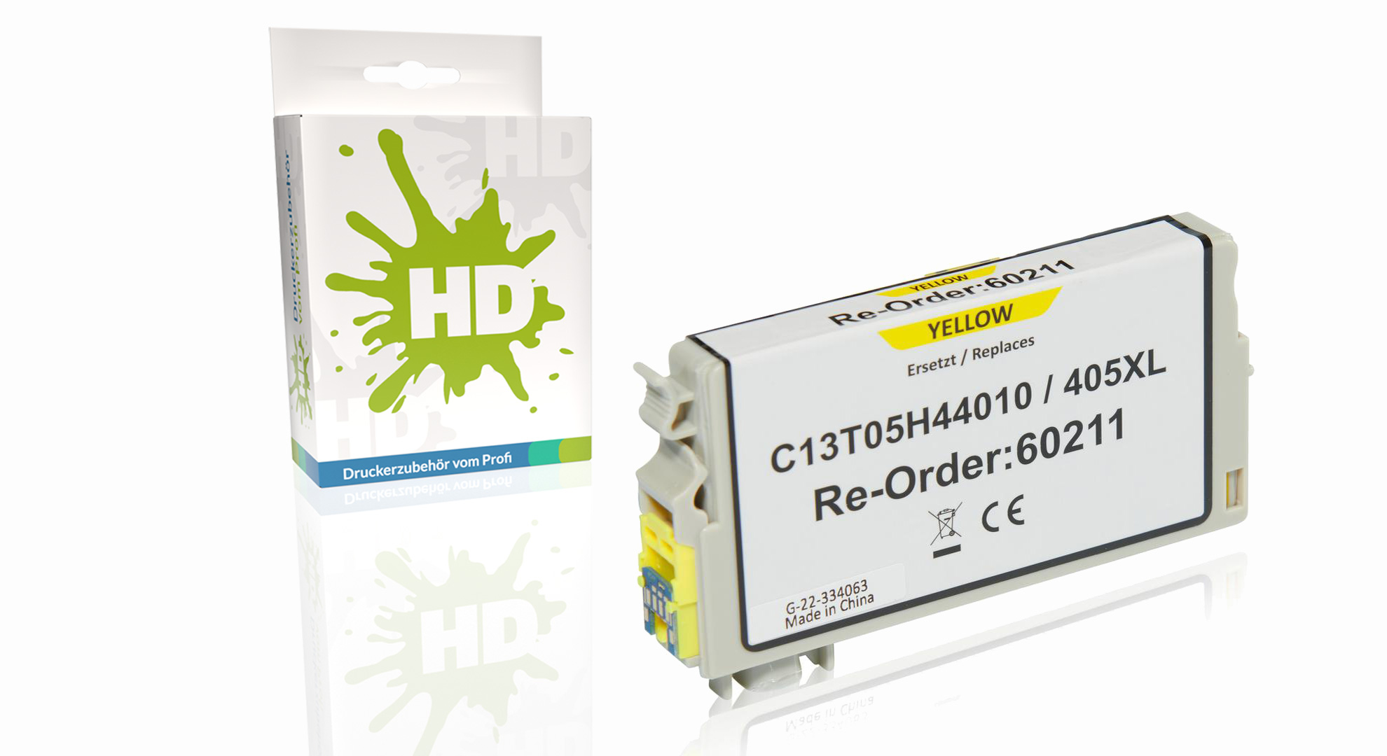Kompatibel zu Epson C13T05H44010 / 405XL Tintenpatrone, gelb