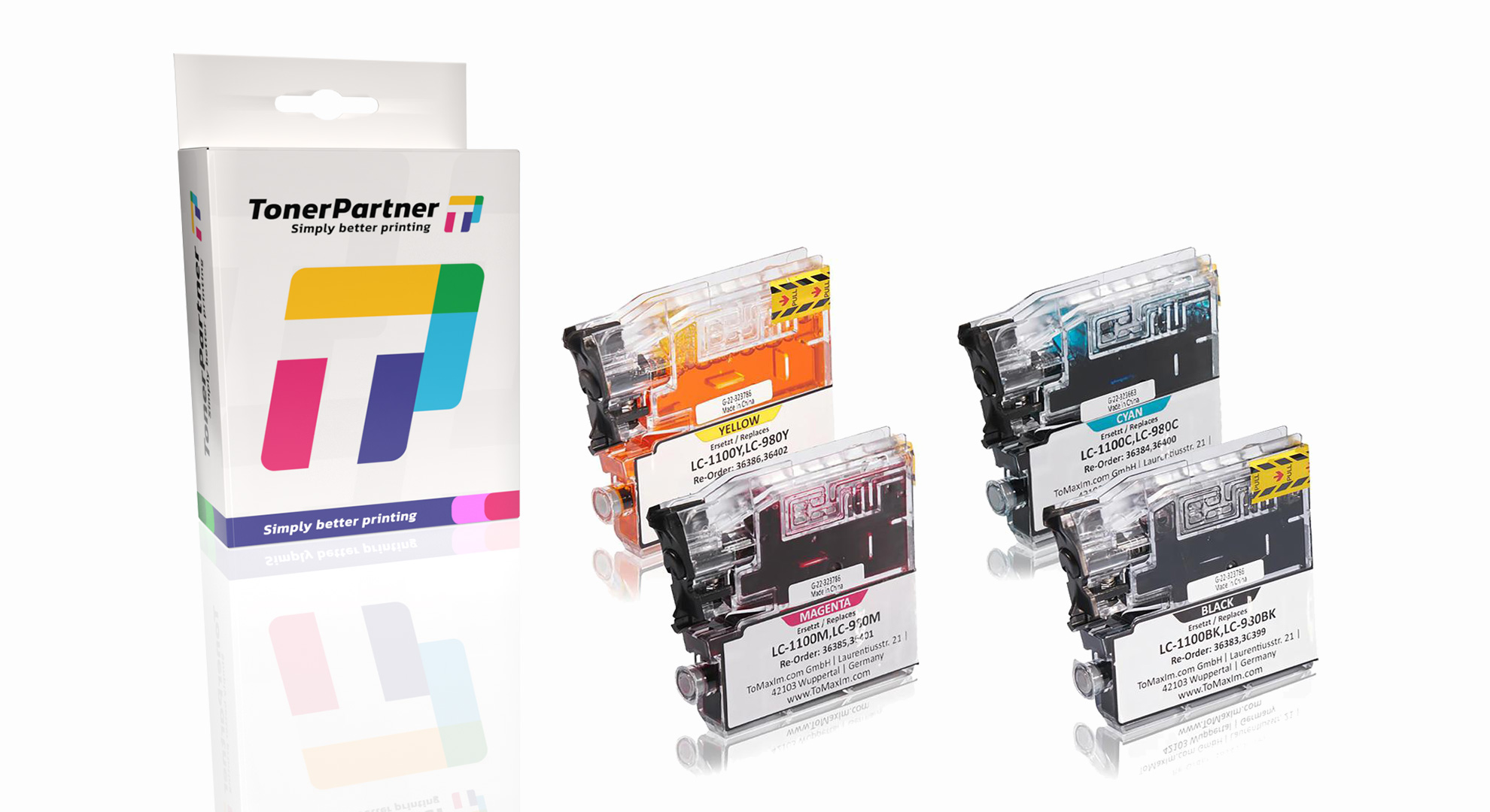 Multipack kompatibel zu Brother LC-1100VALBP enthält 4x Tintenpatrone