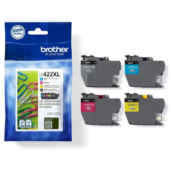 Original Brother LC422XLVAL Tintenpatrone Multipack