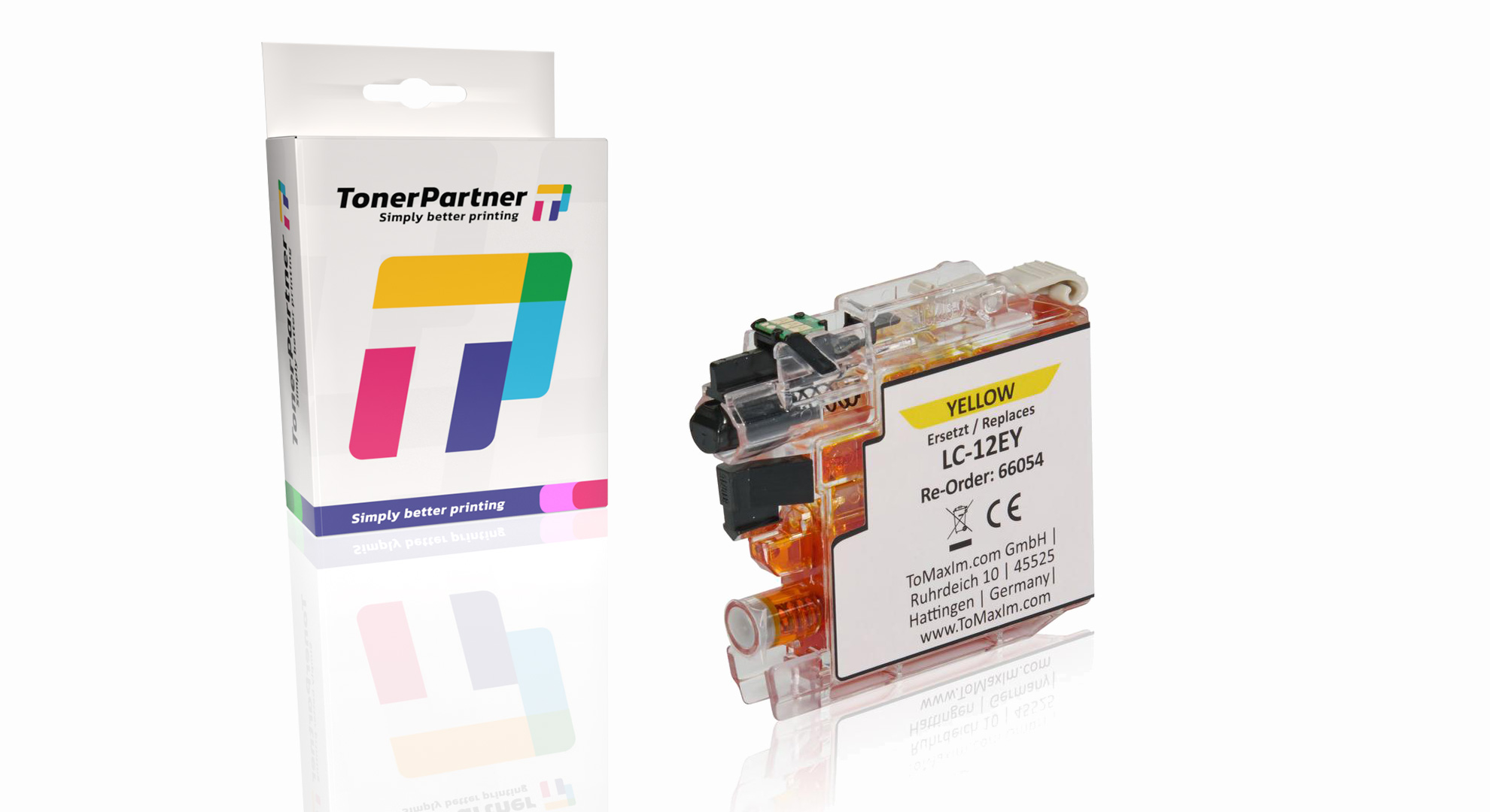 Kompatibel zu Brother LC-12 E Y Tintenpatrone, gelb
