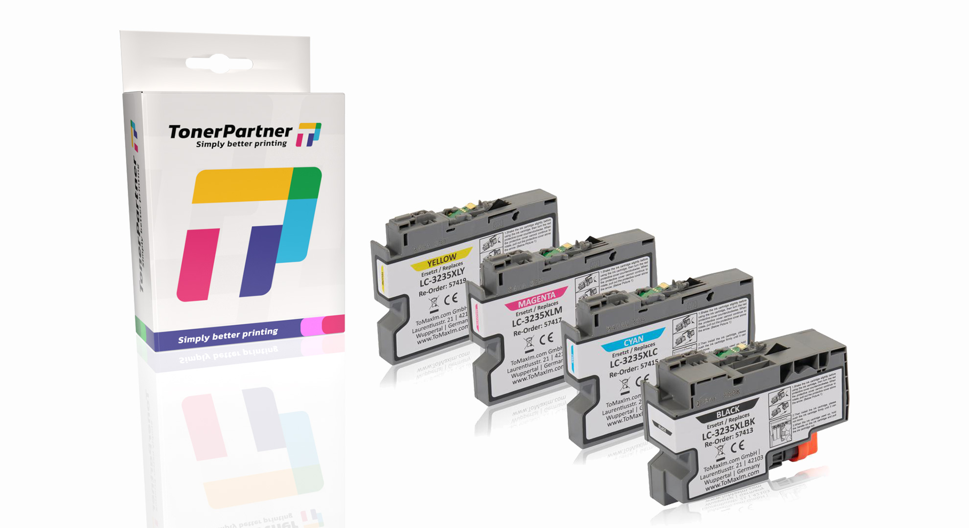 Multipack kompatibel zu Brother LC3235XL enthält 4x Tintenpatrone