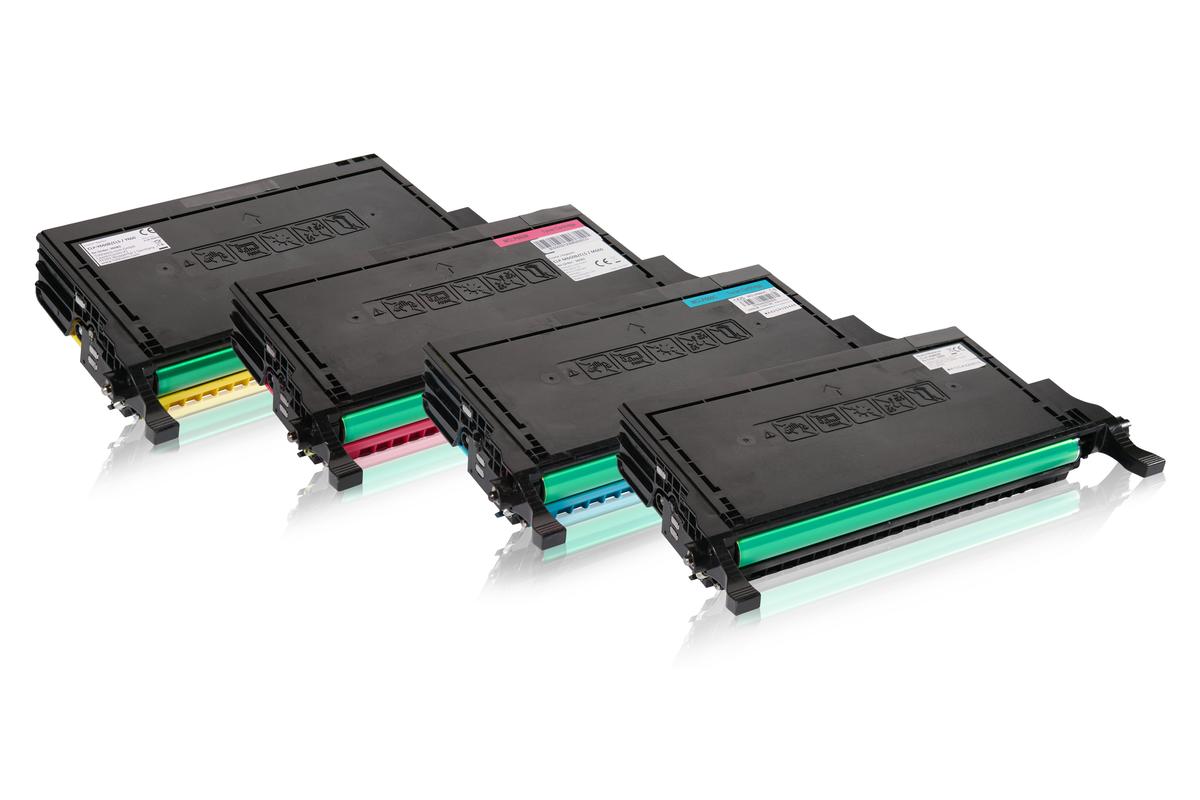 Multipack kompatibel zu Samsung / HP CLP-K 660 A/ELS enthält 4x Tonerkartusche