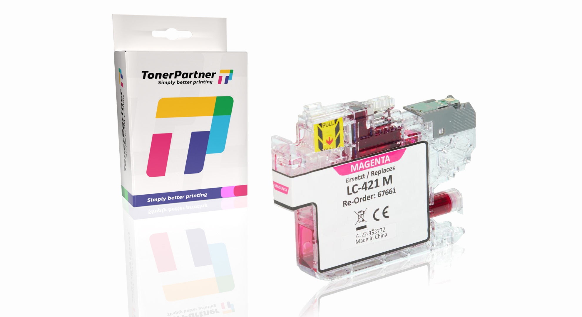 Kompatibel zu Brother LC-421 M Tintenpatrone, magenta