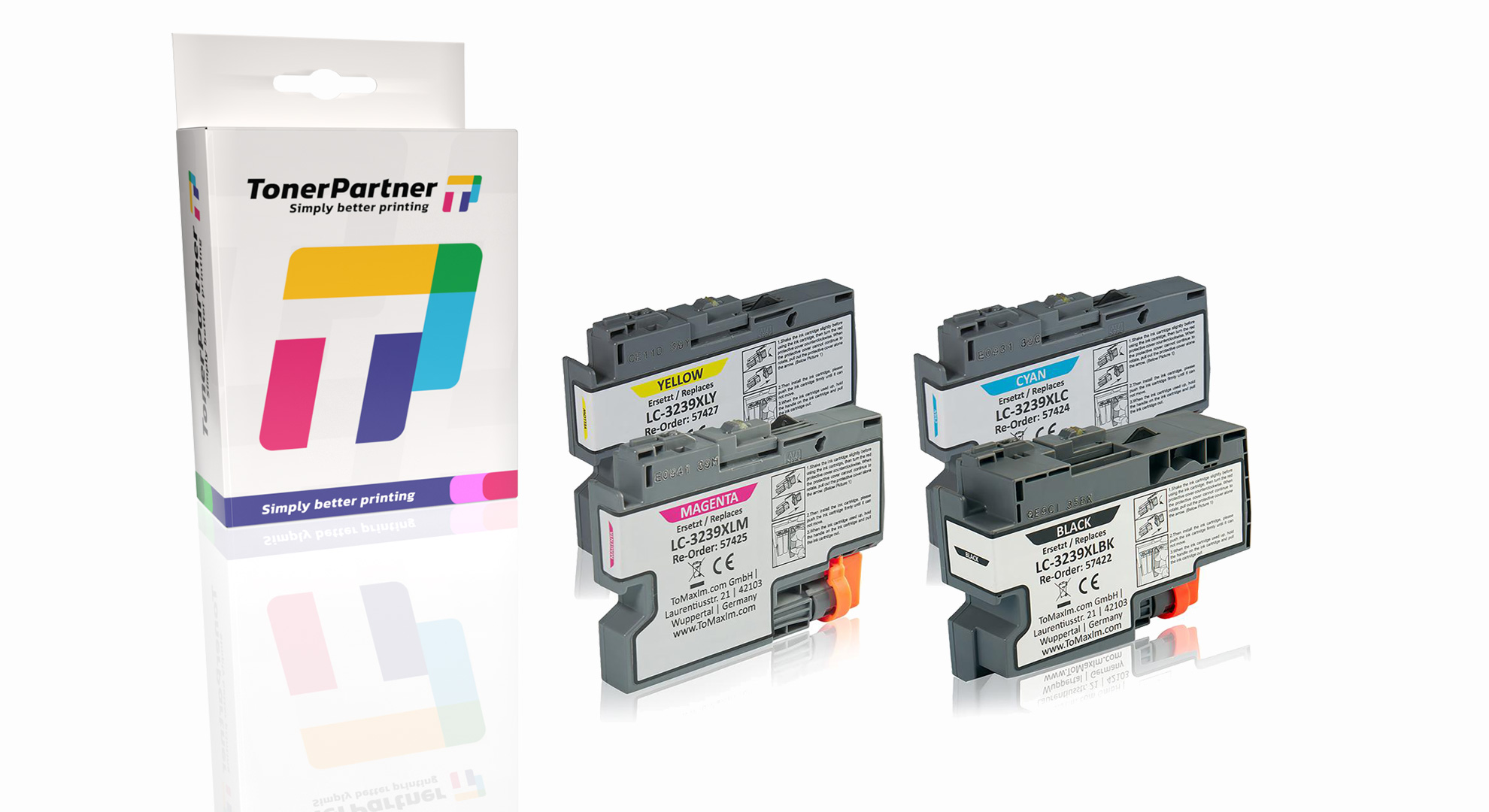 Multipack kompatibel zu Brother LC-3239XL enthält 4x Tintenpatrone
