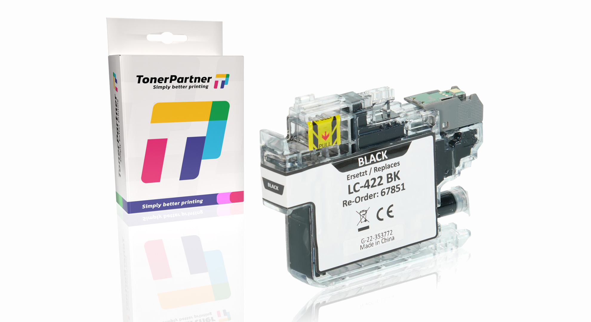Kompatibel zu Brother LC-422BK Tintenpatrone, schwarz