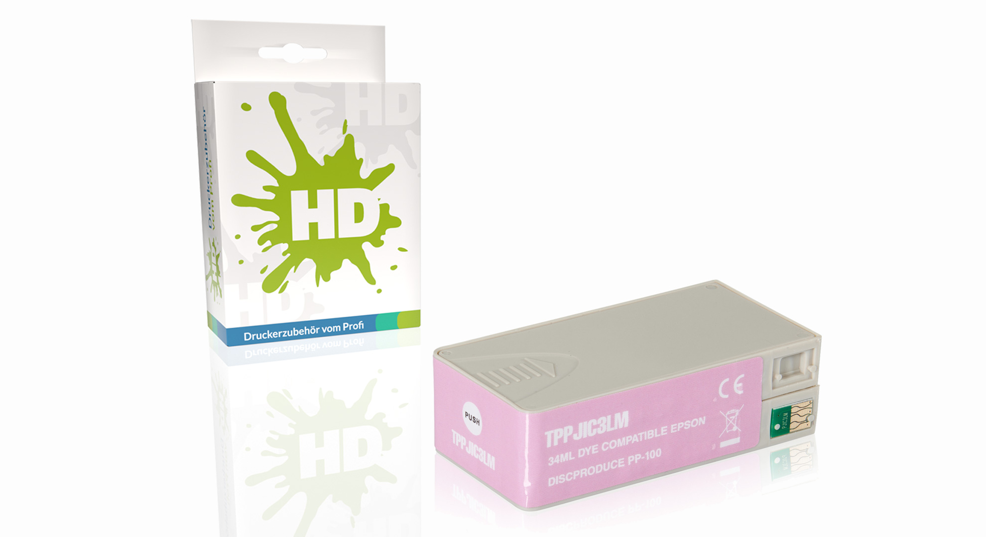 Kompatibel zu Epson C13S020449 / PJIC3 Tintenpatrone, light magenta