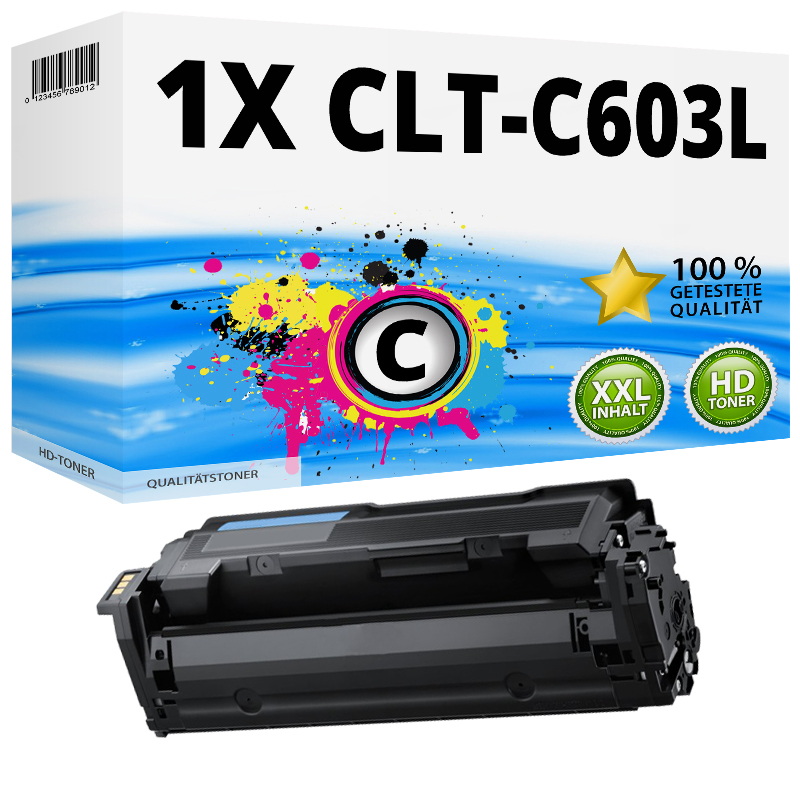 Kompatibel zu Samsung / HP CLT-C603L/ELS / C603L Tonerkartusche, cyan