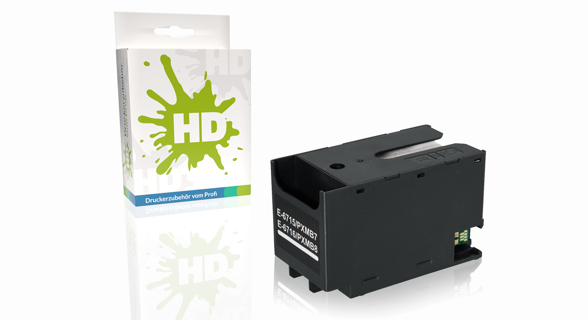 Kompatibel zu Epson C13T671500 / T6715 Resttintenbehälter / Wartungsbox, farblos