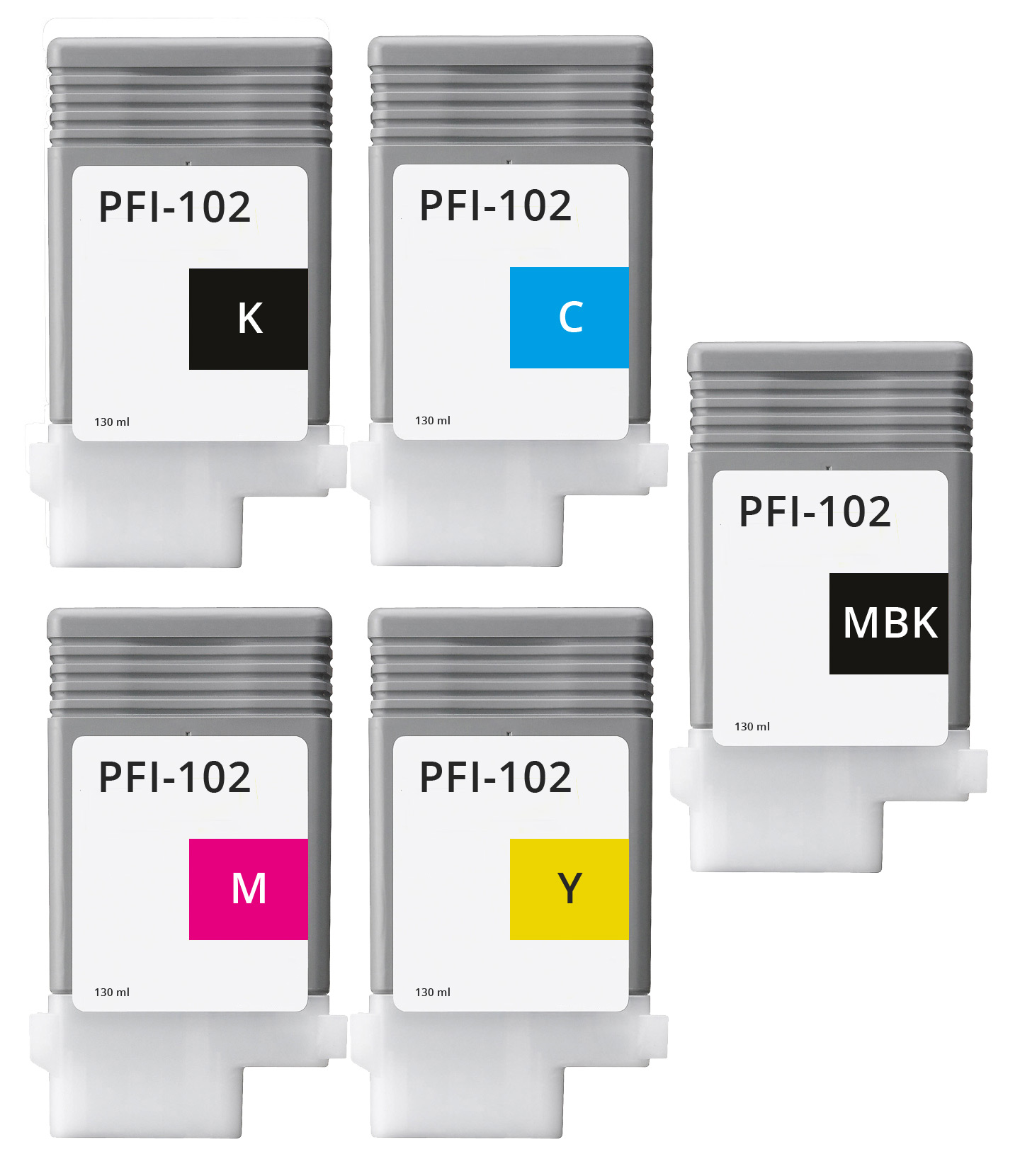 Multipack kompatibel zu Canon 0895B001 enthält 2xBK, 1xC, 1xY, 1xM