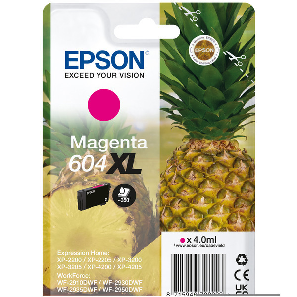 Original Epson 604XL (C13T10H34010) Tintenpatrone magenta