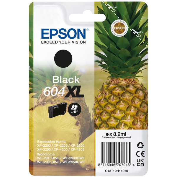 Original Epson 604XL (C13T10H14010) Tintenpatrone schwarz