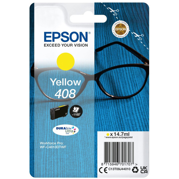 Original Epson 408 (C13T09J44010) Tintenpatrone gelb