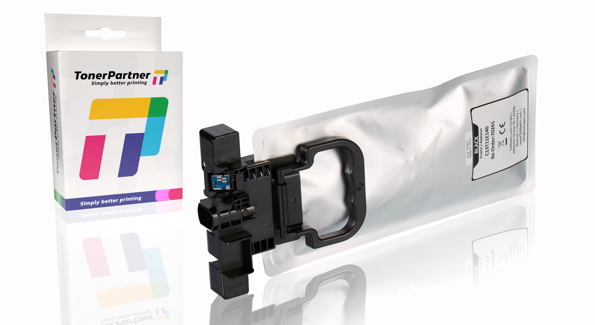 Kompatibel zu Epson C13T11E140 Tintenpatrone, schwarz
