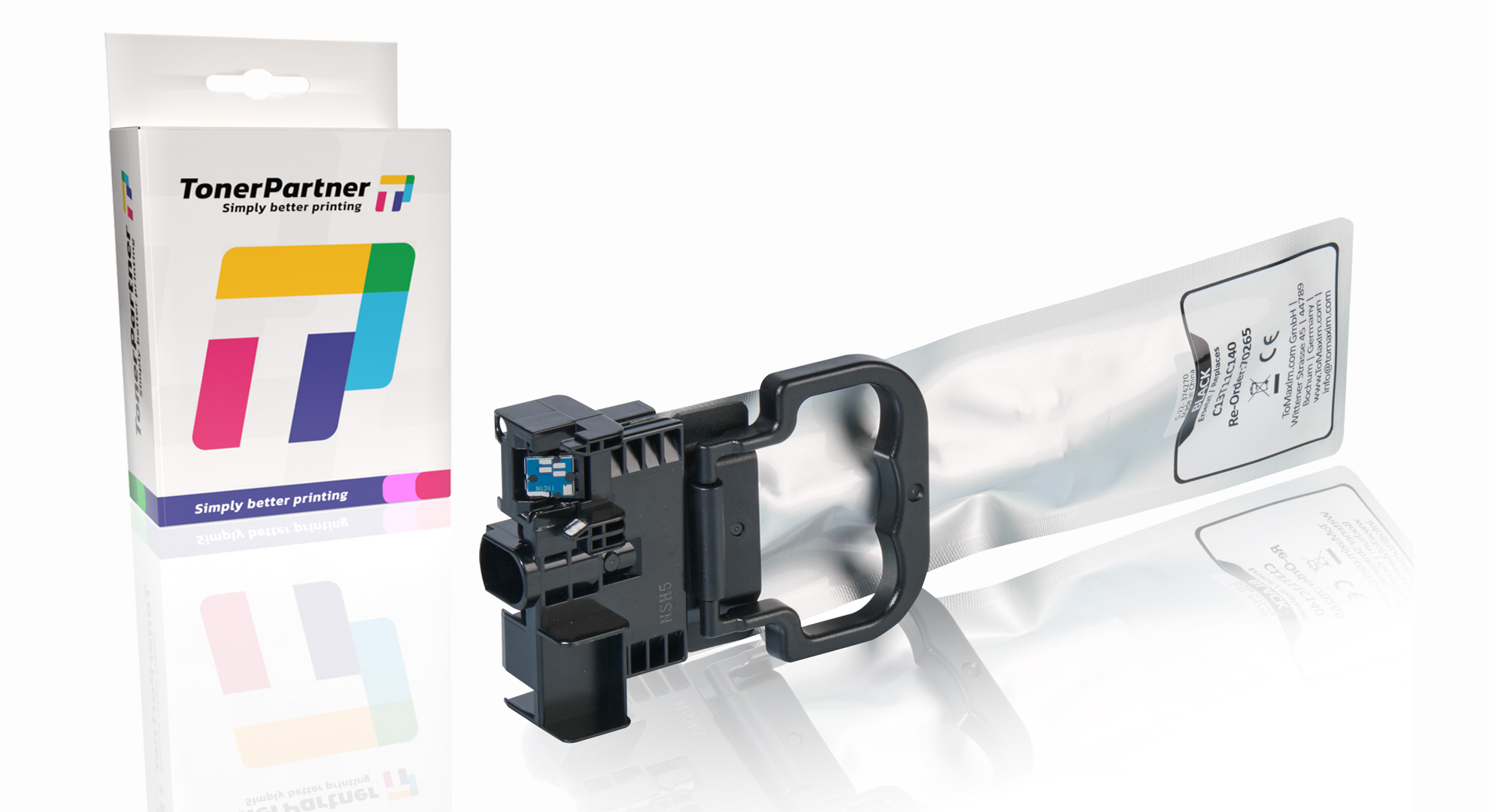 Kompatibel zu Epson C13T11C140 Tintenpatrone, schwarz
