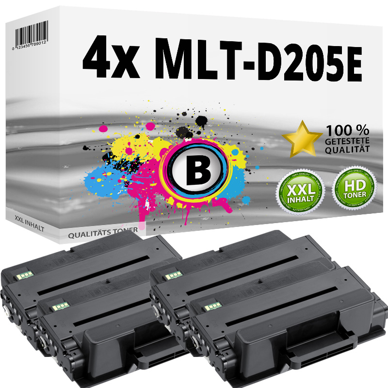 Sparset kompatibel zu Samsung MLT-D205L/ELS / 205L enthält 4x Tonerkartusche