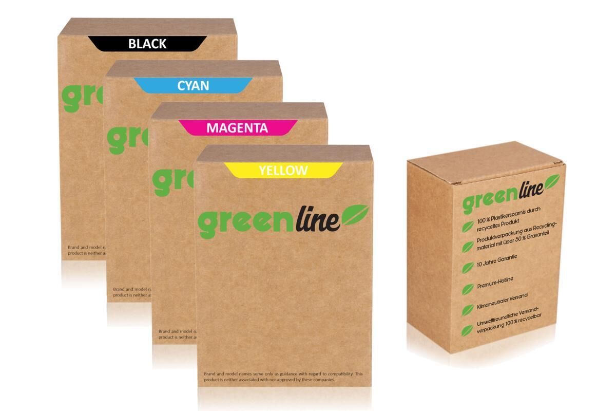 greenline Multipack ersetzt Canon 0332C006 / CLI571XL enthält 4x Tintenpatrone