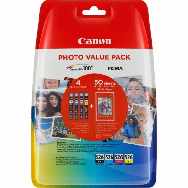 Original Canon CLI526 (4540B019) Tintenpatrone Multipack