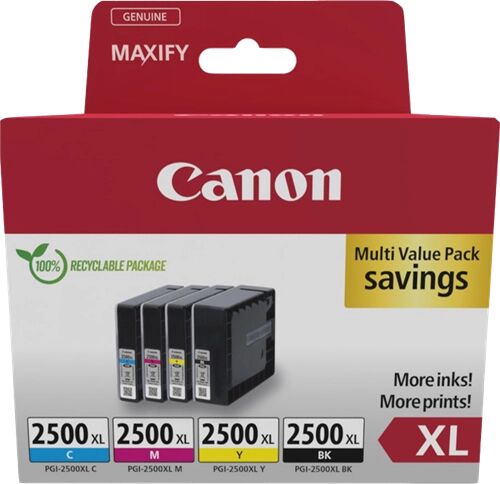 Original Canon 9254B010 / PGI2500XLBKCMY Tintenpatrone Multipack