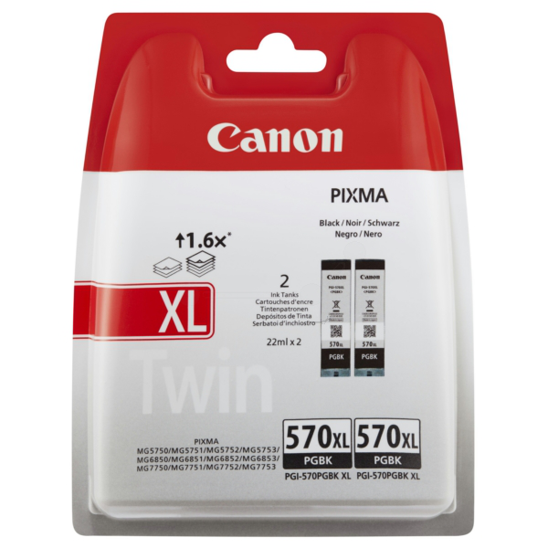 Original Canon 0318C010/ PGI570PGBKXL Tintenpatrone Pigment schwarz