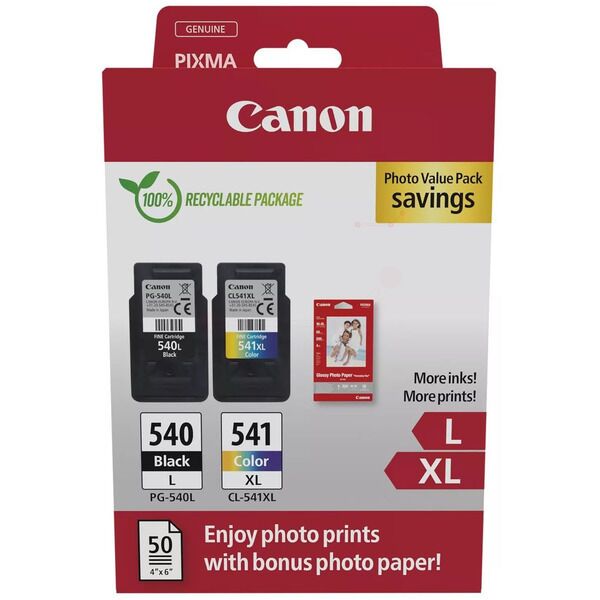 Original Canon PG540L+CL541XL (5224B012) Druckkopfpatrone Multipack