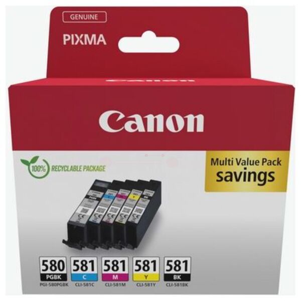 Original Canon PGI580CLI581 (2078C007) Tintenpatrone Multipack