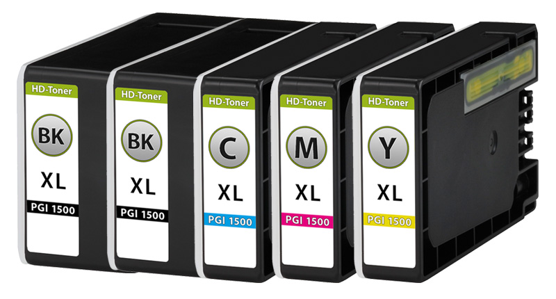Multipack kompatibel zu Canon 9182B001 / PGI-1500XL enthält 5x Tintenpatrone