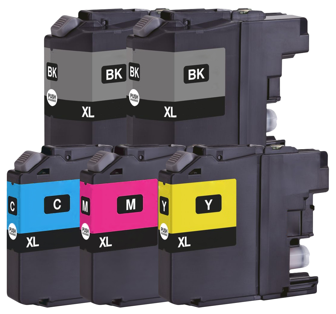 Multipack kompatibel zu Brother LC-223 enthält 5x Tintenpatrone