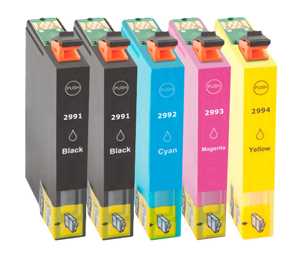 Multipack kompatibel zu Epson C13T29914012 / 29XL enthält 5x Tintenpatrone
