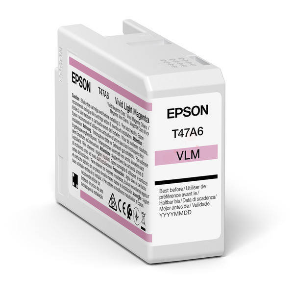Original Epson C13T47A60N / T47A6 Tintenpatrone magenta hell