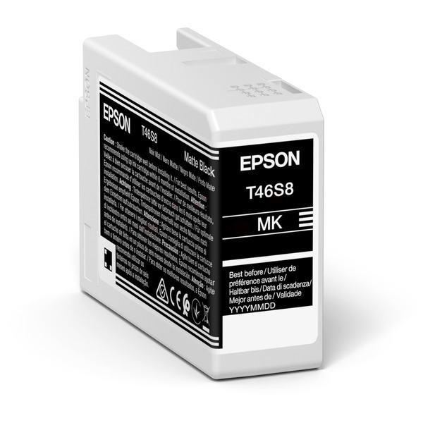 Original Epson C13T46S80N / T46S8 Tintenpatrone schwarz matt