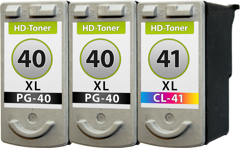 Multipack kompatibel zu Canon 0615B001 / PG-40 enthält 3 x Druckkopfpatrone
