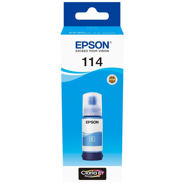 Kompatibel zu Epson C13T07B240 / 114 Tintenflasche, cyan