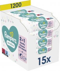 Pampers Feuchte Tücher Sensitiv 15 Packungen