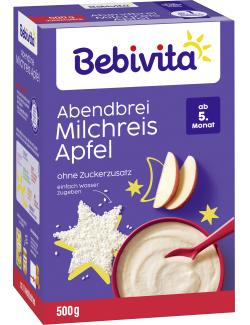 Bebivita Abendbrei Milchreis mit Apfel