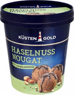 Küstengold Haselnuss-Nougat Eis